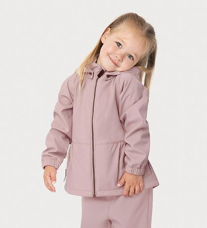 Mini A Ture Softshelljassen m. Fleece - MatBriddi - Cloudy Rose