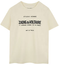 Zadig & Voltaire T-Shirt - Offwhite m. Print