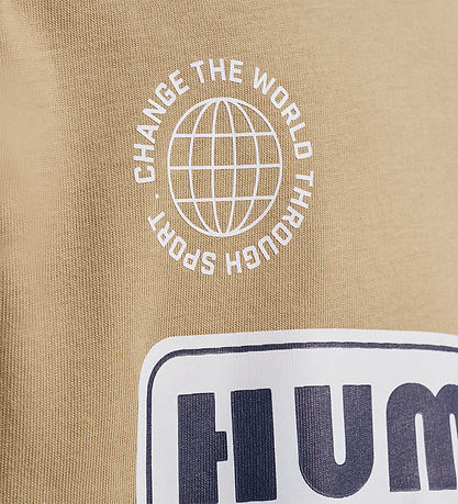 Hummel T-shirt - hmlRolf - Cornstalk w. Logo Print