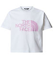 The North Face Stuttermabolur - Skera - Easy - Hvítt/Cyber Bleik