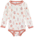 Joha Romper L/æ - Wol - Roze m. Print