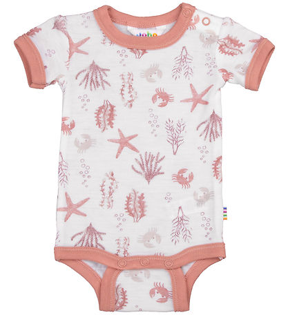 Joha Bodysuit k/æ - Wool - Pink w. Print