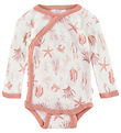Joha Wrap Bodysuit L/æ - Wool - Pink w. Print