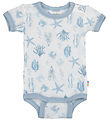 Joha Bodysuit k/æ - Wool - Light blue w. Print