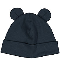 Müsli Beanie - Rib - Cozy Me Bear - 2-layer - Night Blue