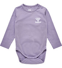 Hummel Bodysuit L/æ - hmlMino - Lavender w. Logo
