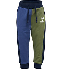 Hummel Sweatpants - hmlAssym - Black Iris w. Logo