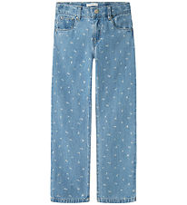 Jeans Name It - NkfRose - Light Blue Denim/Fleurs