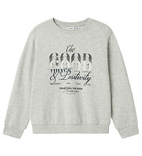 Sweat-shirt Name It - NkfBoppe - Light Grey Melange