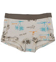 Joha Hipsters - Wool/Silk - Beige w. Print