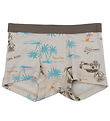 Joha Boxers - Wool/Silk - Beige w. Print