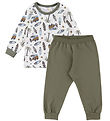 Joha Pyjama Set - Off White w. Print