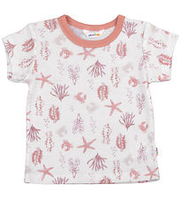 Joha T-shirt - Wool - Pink w. Print