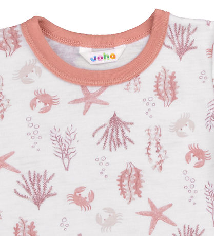 Joha T-shirt - Wool - Pink w. Print