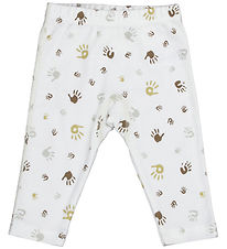 Leggings Joha - Off White av. Imprimé