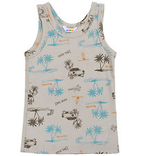 Joha Undershirt - Wool/Silk - Beige w. Print