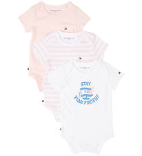 Tommy Hilfiger Gift Box - Bodysuit k/æ - 3-Pack - Precious Pink
