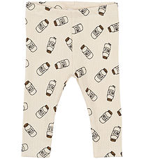 Siblings Leggings The New - Rib - TnsbNigel - White Swan AOP