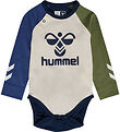 Hummel Bodysuit l/s - hmlAssym - Black Iris w. Logo