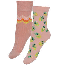 Molo Socks - Nomi - 2-Pack - Warm Coral