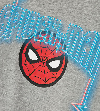 Name It Blouse - NmmJacinto Spider-Man - Grey Melange w. Print