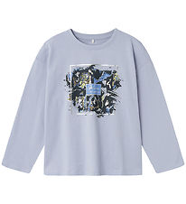 Blouse Name It - NkfRaki - Islandais Blue av. Imprimé
