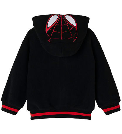 Name It Fleecejacke - NmmJared Spider-Man - Schwarz m. Print