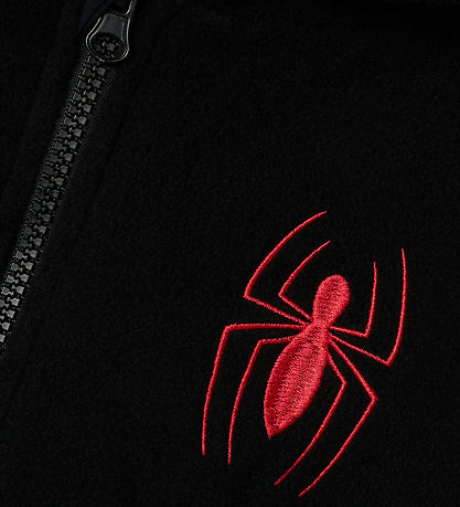 Name It Fleecejacke - NmmJared Spider-Man - Schwarz m. Print