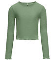 Kids Only Blouse - Noos - Rib - KogNella - Hedge Green