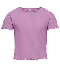Kids Only T-Shirt - Noos - Rib - KogNella - Usambaraveilchen