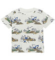 Minymo T-shirt - Marshmallow White w. Print