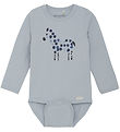Minymo Body L/æ - Blue Tåke m. Trykk