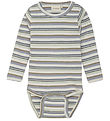 Minymo Romper - L/æ - Rib - Blue Mist