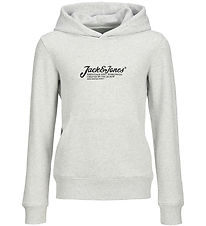 Sweat à Capuche Jack & Jones - JjBeau - Blanc Chiné