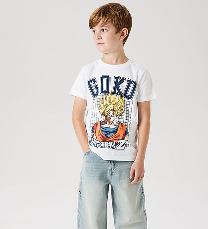 Name It T-shirt - Noos - NkmDrue Dragonb - Bright White w. Print