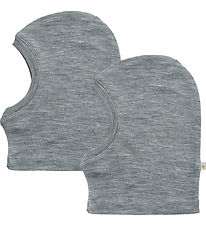 Wheat Balaclava - Single Layer - 2-Pack - Wool - Kim - Grey Mela
