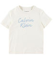 Calvin Klein T-skjorte - Colour Logo - Tofu White