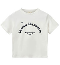 T-Shirt Sofie Schnoor - Blanc comme neige Blue Imprimé