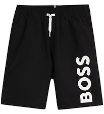 BOSS Badeshorts - Schwarz m. Weiß