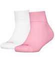 Puma Socken - Kids Quarter - 2er-Pack - Weiß/Rosa m. Herz-Logo