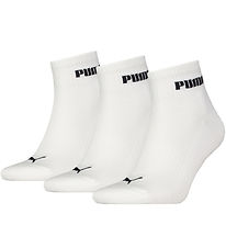 Puma Ankle Socks - 3-Pack - Quarter - White