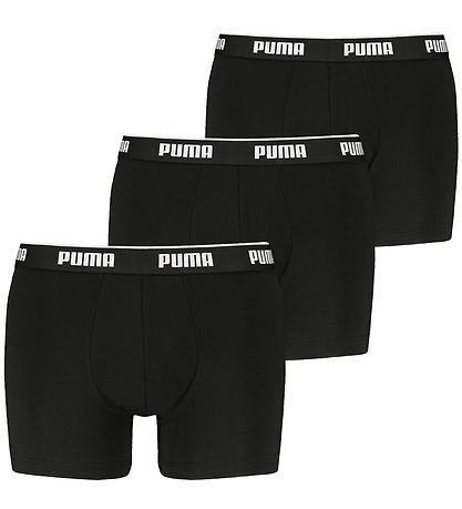 Puma Boxer nærbuxur - 3 Pakki - Comfort Stretch - En - Svart