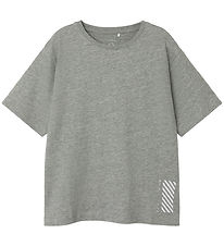T-Shirt Name It - NkmOvan - Grey Melange av. Imprimé