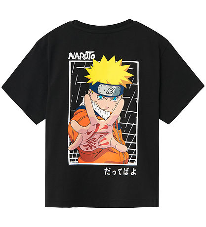 Name It T-shirt - Naruto - NkmOdal - Black m. Tryck