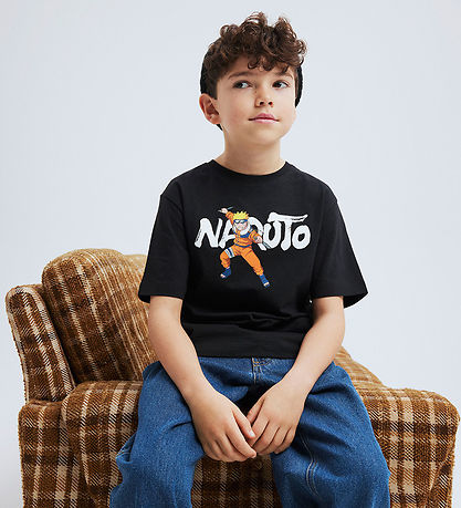 Name It T-shirt - Naruto - NkmOdal - Black m. Tryck