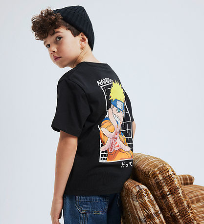 Name It T-shirt - Naruto - NkmOdal - Black m. Tryck