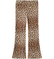 Name It Trousers - BootCut - Turtledove w. Leopard Print