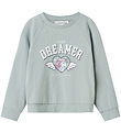 Name It Sweatshirt - Dreamer - NmfVenus - Gray Mist w. Print