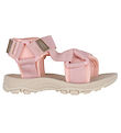 Pom Pom Sandals - Trekking Velcro - Bright Rose