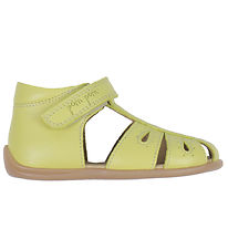 Pom Pom Sandals - Starters Drops Velcro - Light Lemon